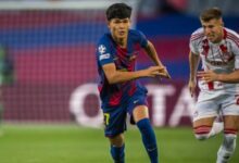 برشلونة يفوز على أولمبياكوس بستة أهداف مقابل هدف في دوري الأبطال