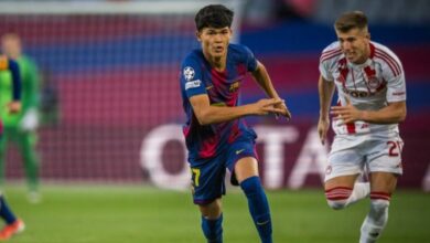 برشلونة يفوز على أولمبياكوس بستة أهداف مقابل هدف في دوري الأبطال