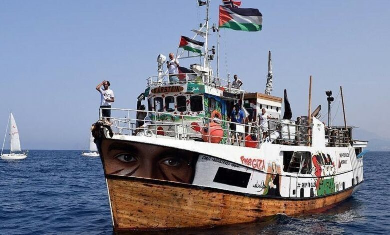 أسطول الصمود يقترب من غزة على بعد 255 كيلومتراً من دمياط