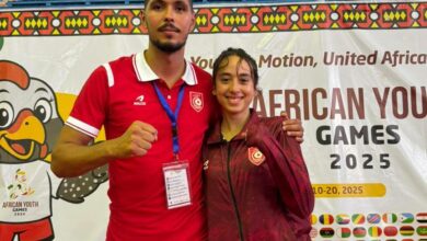 ياسمين الهواني تحصد الذهب في التايكواندو بالألعاب الإفريقية للشباب لواندا 2025