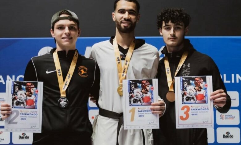 ياسين البرهومي يتوّج بذهبية دورة Open labellisé في فرنسا