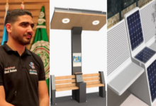 مهندس شاب يحوّل الشمس إلى مصدر شحن في الفضاءات العمومية