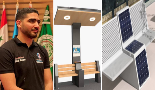 مهندس شاب يحوّل الشمس إلى مصدر شحن في الفضاءات العمومية