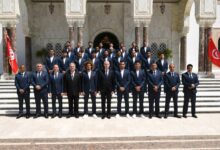المنتخب التونسي مع الرئيس قيس سعيد